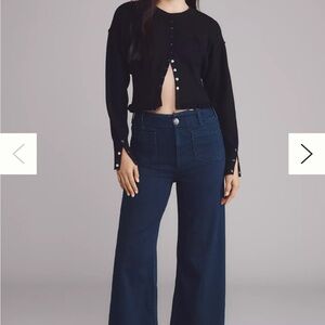 Maeve Dark Blue Flare Jeans